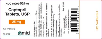 Captopril 25mg 100ct   Label